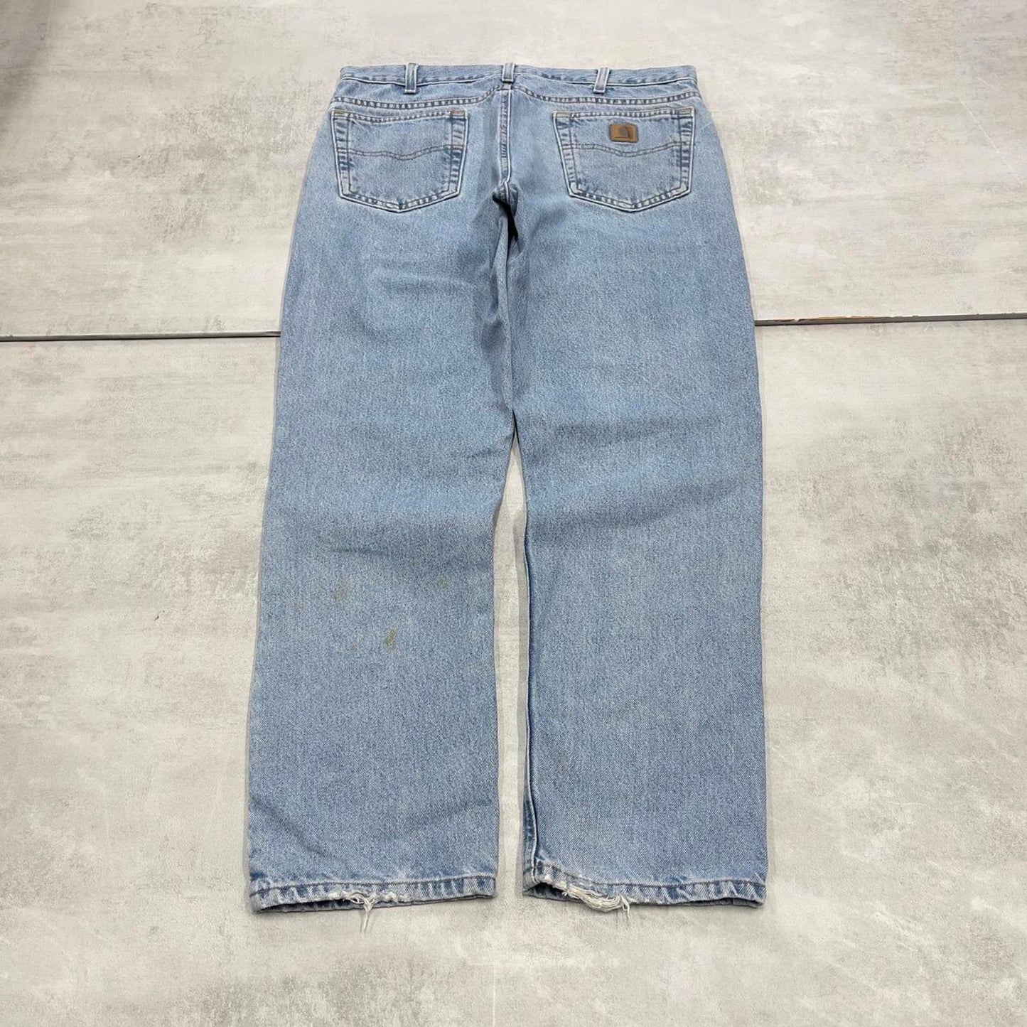 Vintage blue Carhartt jeans W36L30 loose denim 90s style skater jeans
