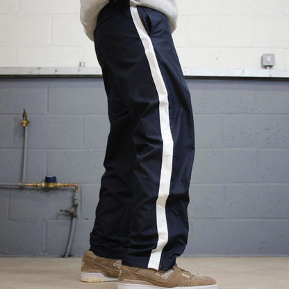 Navy Baggy Nike tracksuit bottoms Small mens loose y2k joggers swoosh logo trackies sporty style