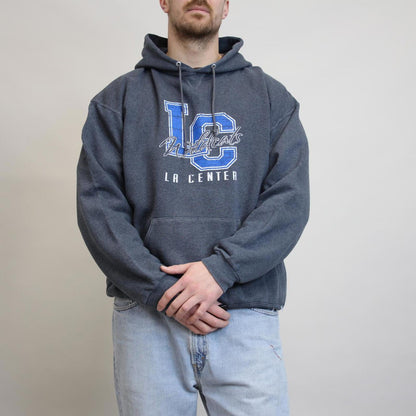Grey vintage Russell hoodie XL