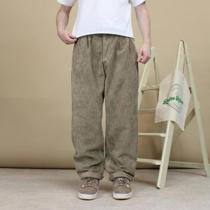 Tan baggy corduroy trousers W36L30