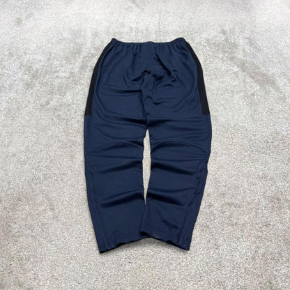 Vintage y2k Nike tracksuit bottoms navy Lightweight swoosh logo running track pants