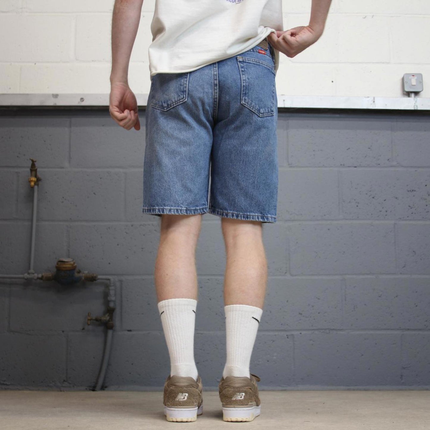 Blue Wrangler denim jorts W30