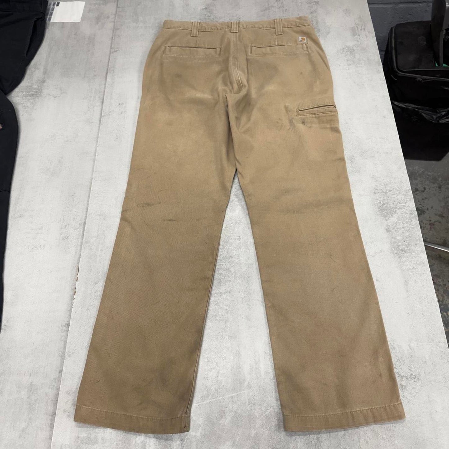Carhartt carpenter pants W33L30 tan relaxed 90s style cargos