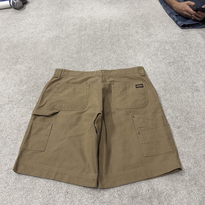 Jesse James baggy surf shorts y2k carpenter tan Loose canvas loose leg summer festival jorts