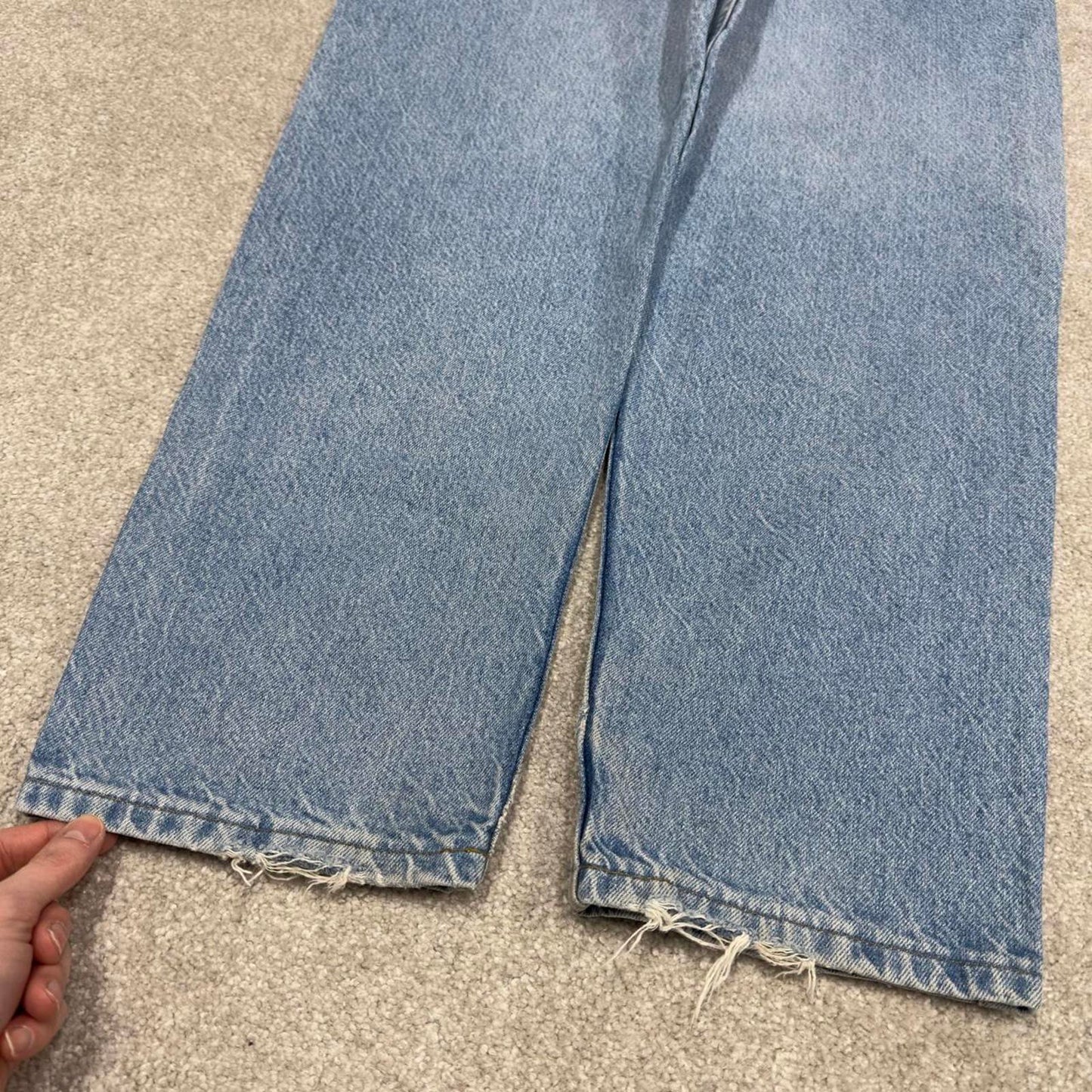 Y2K vintage Carhartt denim jeans blue Loose straight leg denim skate style workwear pants