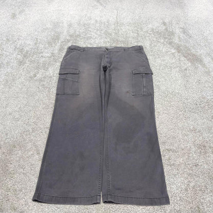 Y2K Carhartt cargo work pants grey Loose relaxed fit skate workwear pants