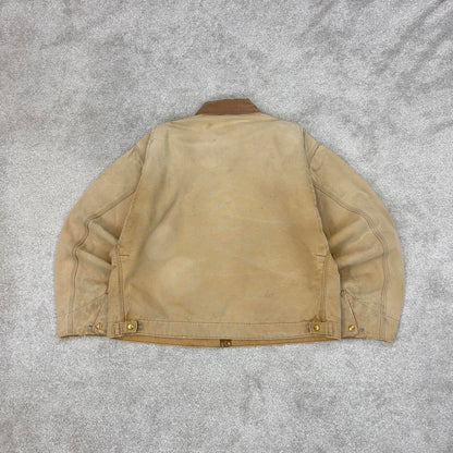 Vintage tan Carhartt Detroit jacket XL blanket lined boxy cropped fit