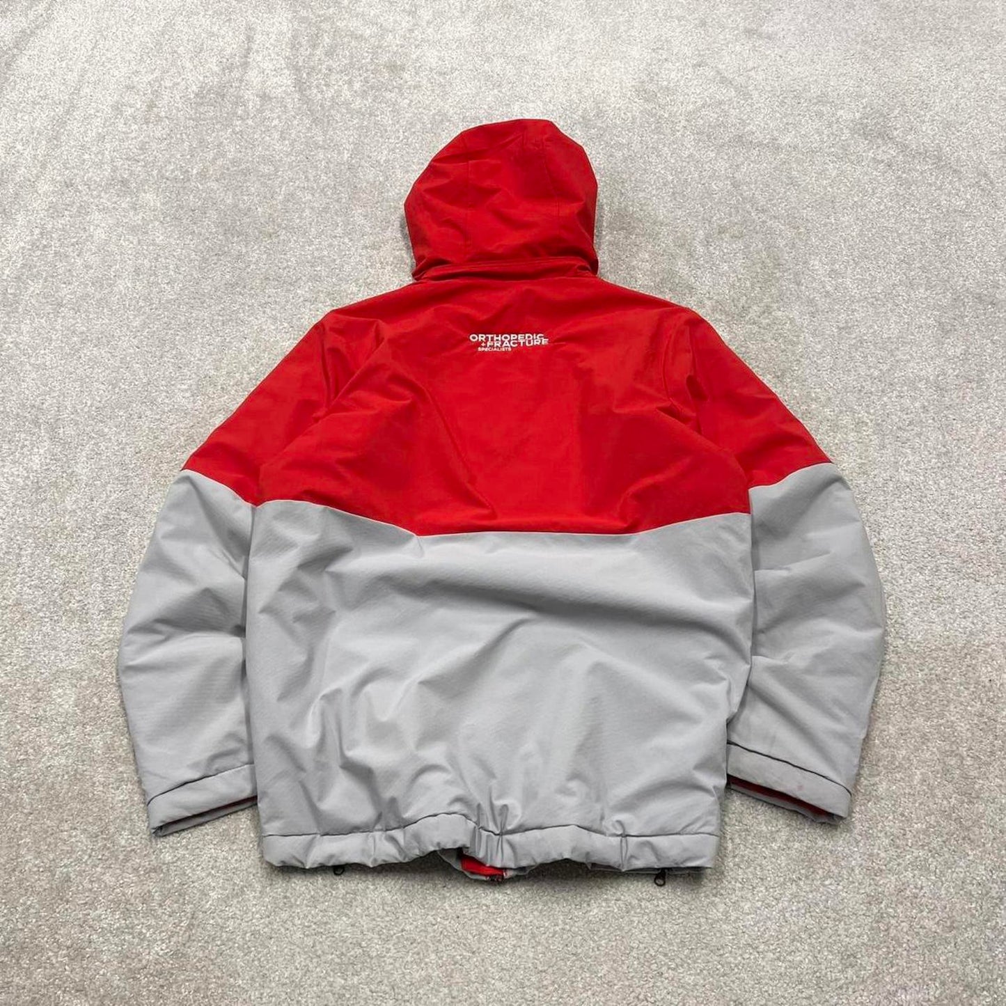 00s Nike jacket y2k style Medium men's red grey full zip padded windbreaker coat technical