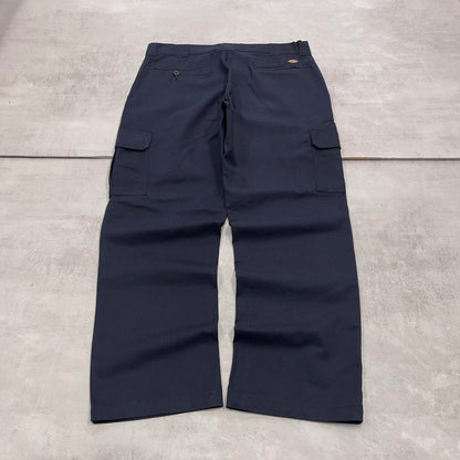 Baggy Dickies cargo pants W36L30 navy twill style chino cargo trousers skater style