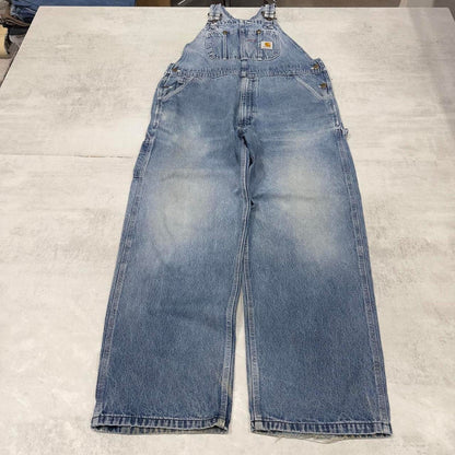 Blue Carhartt dungarees W38L30 mens denim overalls utility worker