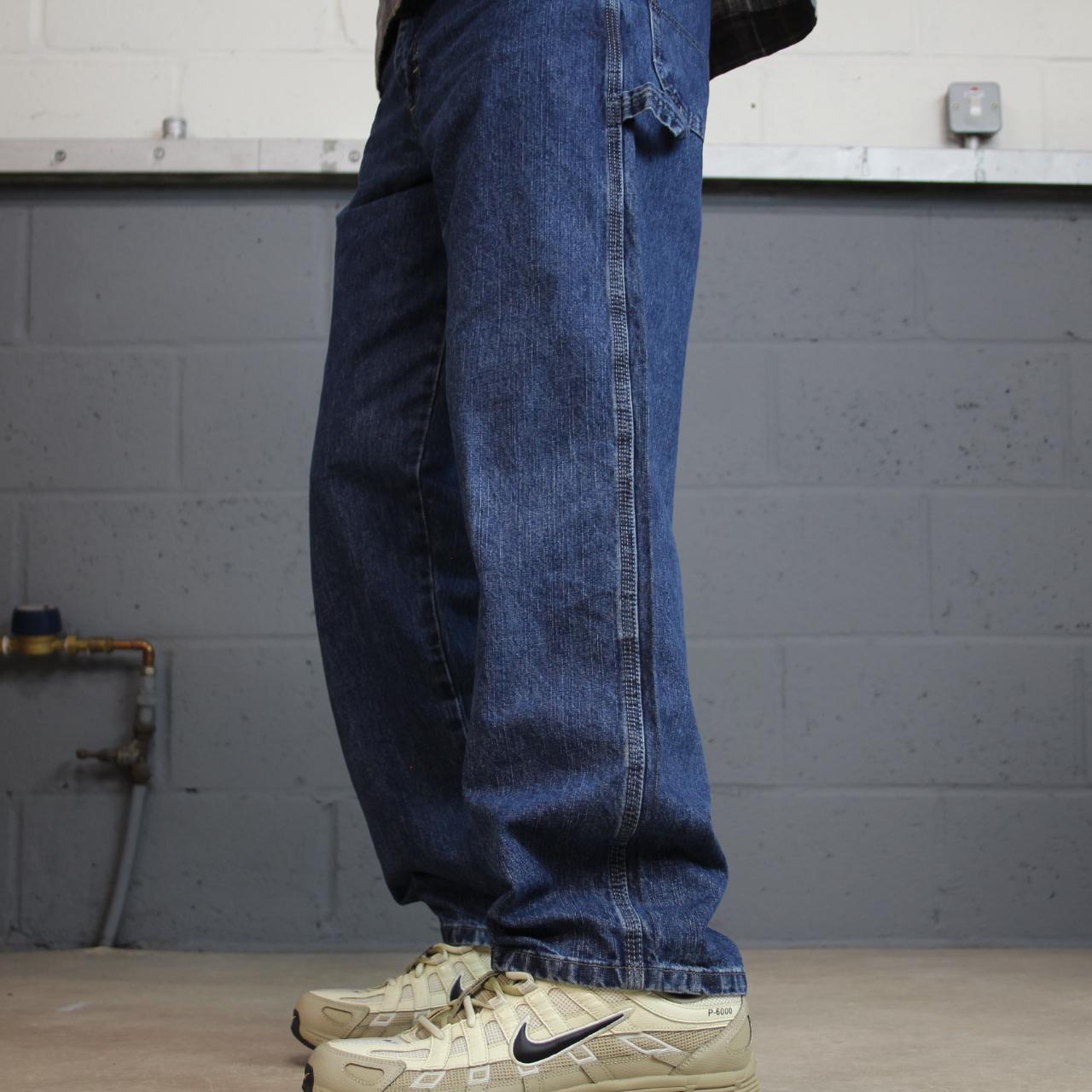 Wrangler carpenter jeans y2k blue W29L30 Loose straight leg skater style utility workwear trousers