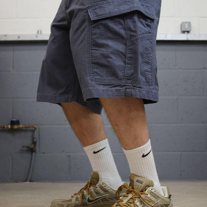 Carhartt cargo shorts carpenter y2k grey navy Thick canvas skater style workwear cargos