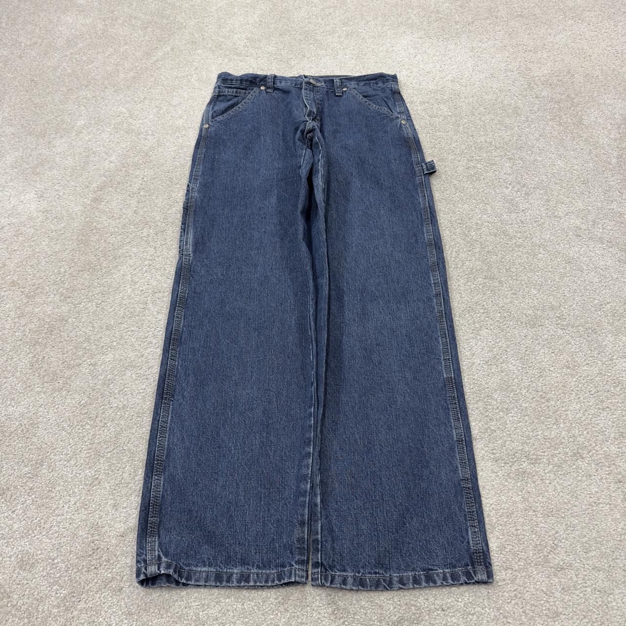 Wrangler carpenter jeans y2k blue W29L30 Loose straight leg skater style utility workwear trousers