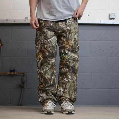 Realtree camo jeans khaki Loose straight camouflage hunting pants