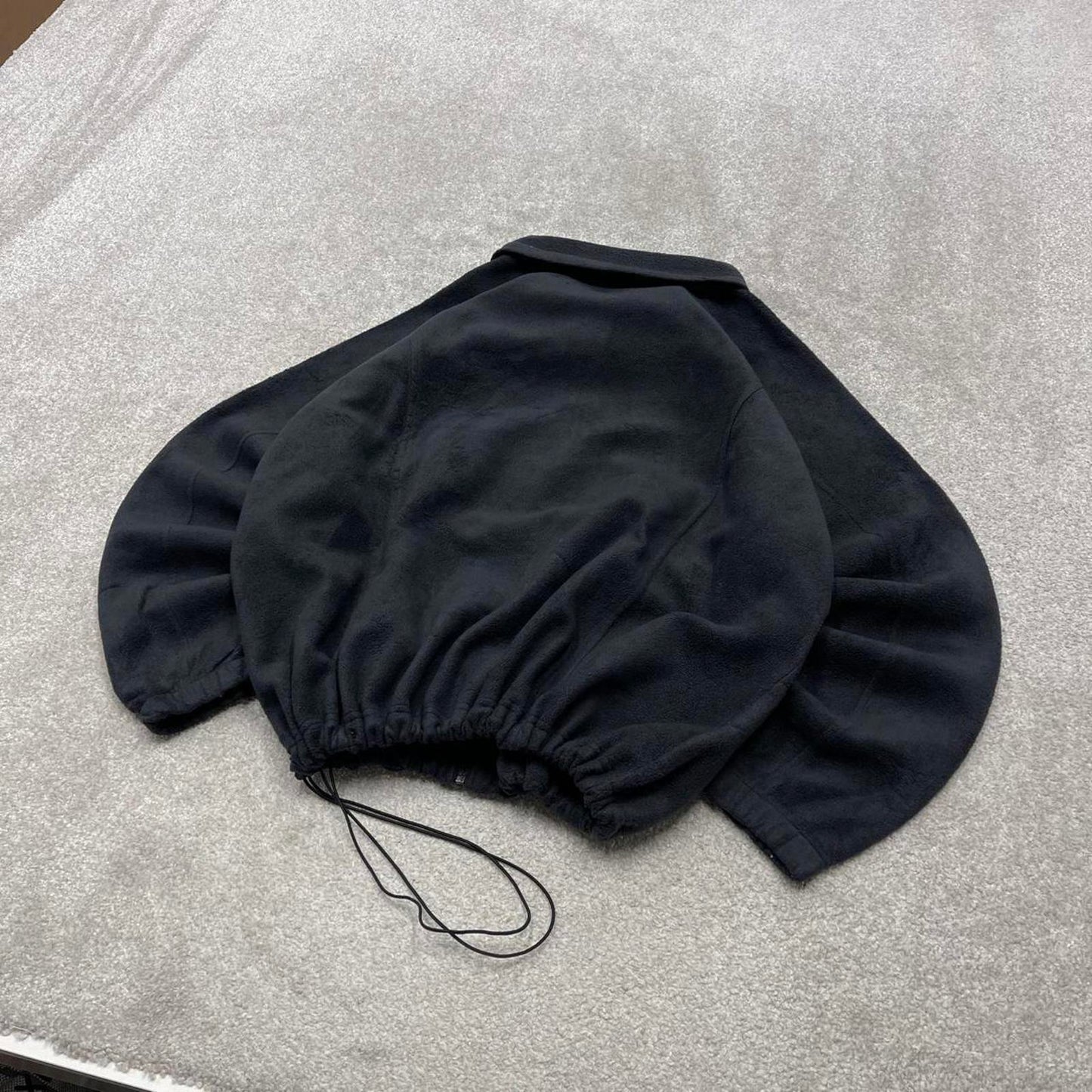 00s Columbia technical fleece 3XL women's black full zip up y2k style autumn adjustable waist