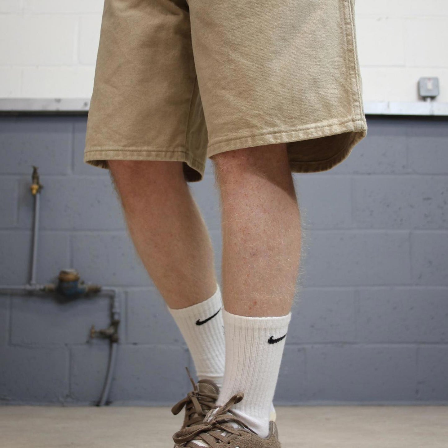 Vintage baggy stone Wrangler jorts W34