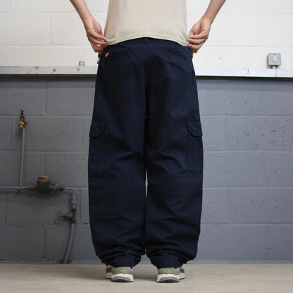 Baggy Navy Wrangler carpenter pants W38L32