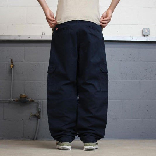 Baggy Navy Wrangler carpenter pants W38L32