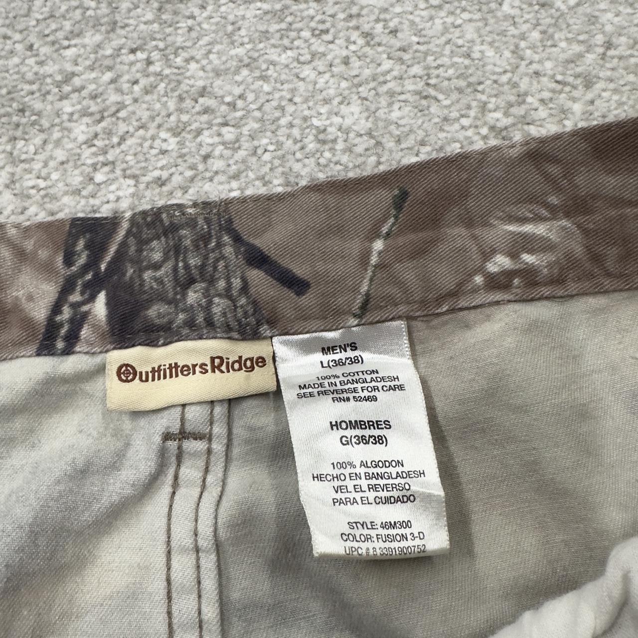 Vintage baggy camo cargo pants khaki Loose Outfitters Ridge camouflage Y2K hunting style trousers