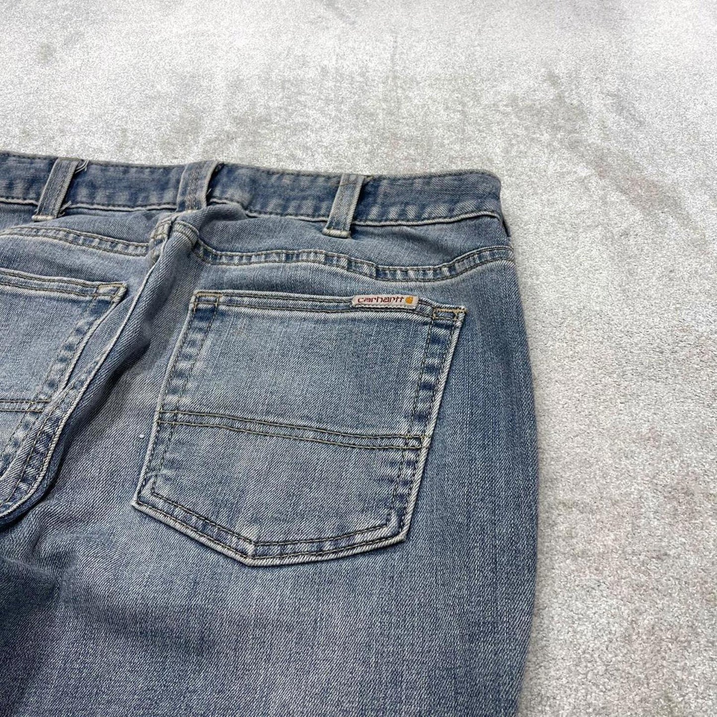 Y2k Carhartt skinny jeans blue size 2 women's 90s style 5 pocket pants workwear