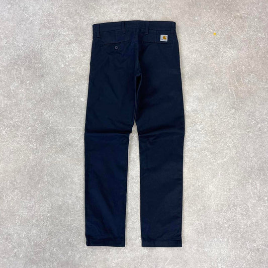 Navy Carhartt Sid Pant W30L30 chino style trousers