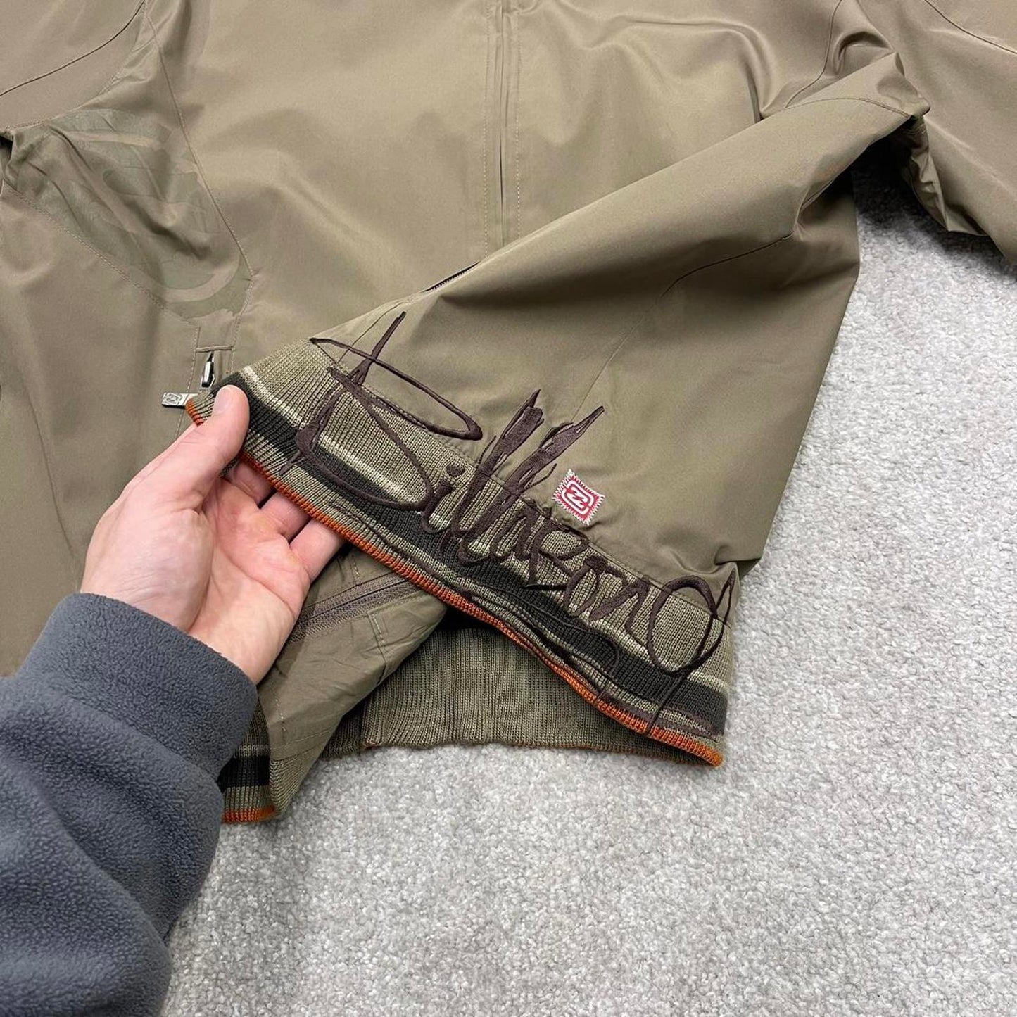 00s Billabong technical lightweight jacket L women's y2k style khaki bomber