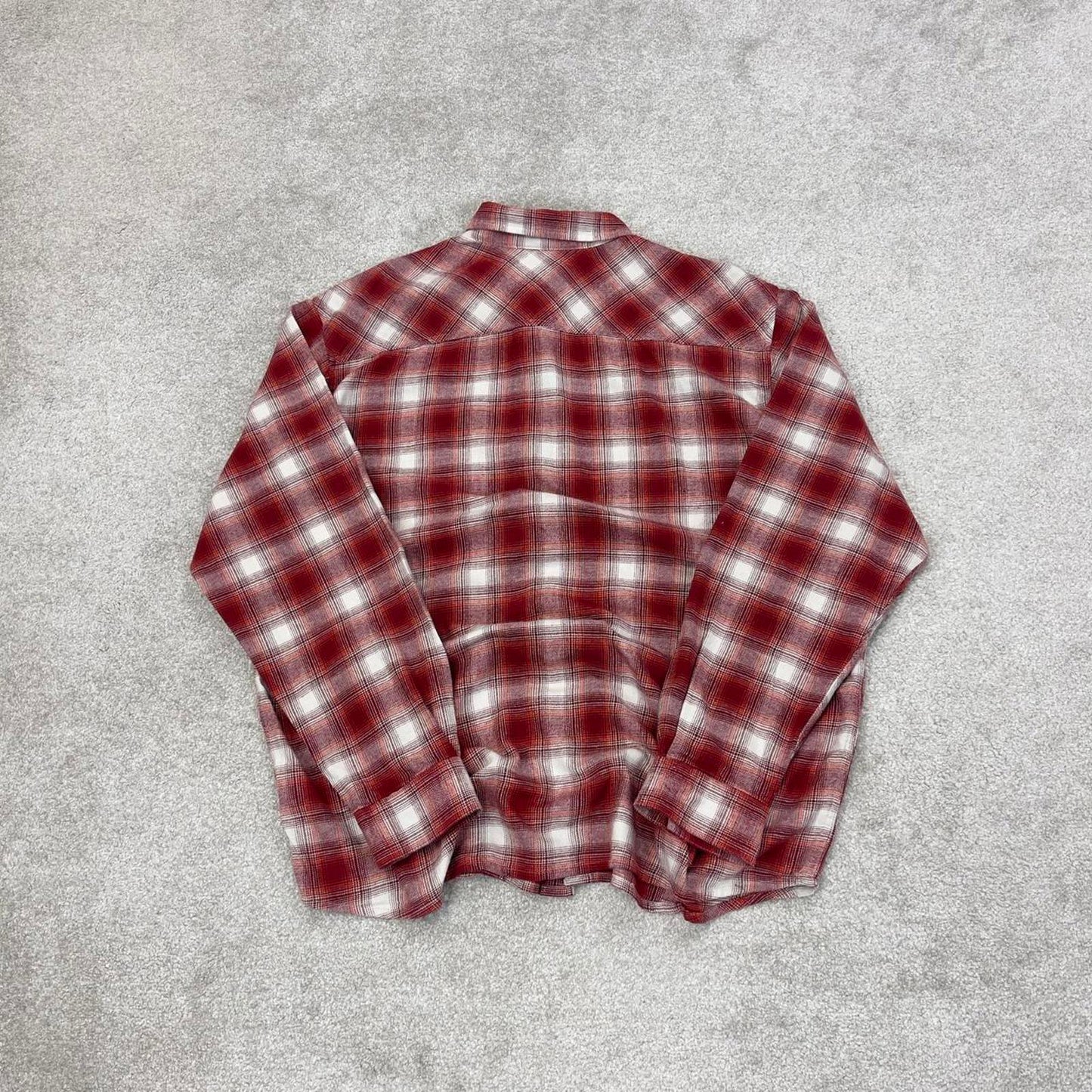 Red checkered Columbia technical flannel shirt XL men's long sleeve button up autumn y2k style