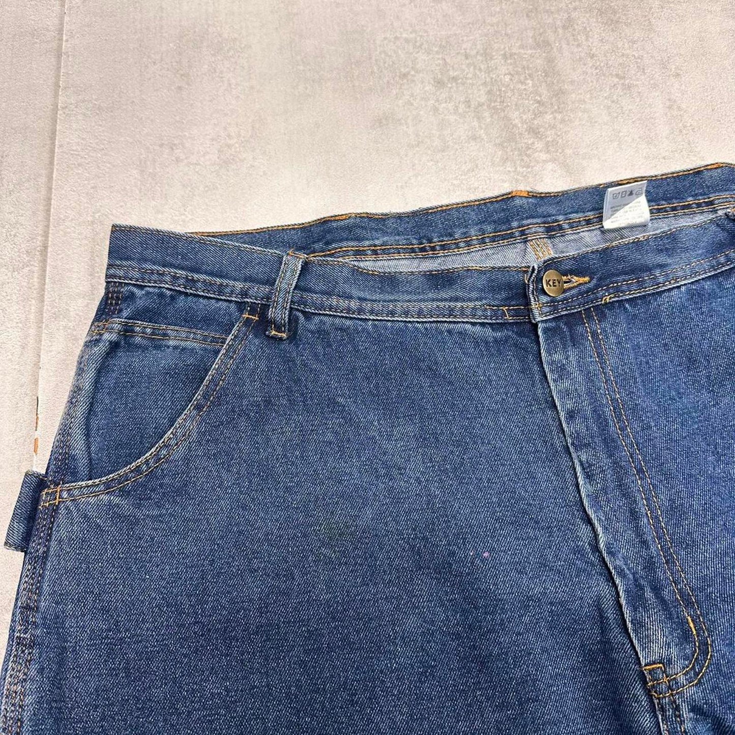 Denim carpenter skate jeans W42L30 loose Key cargo trousers patch logo