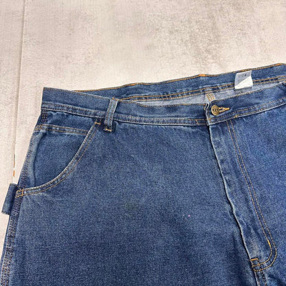 Denim carpenter skate jeans W42L30 loose Key cargo trousers patch logo