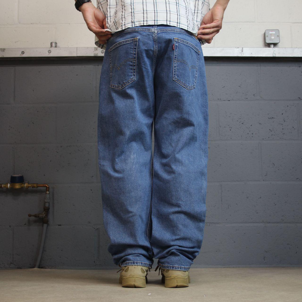 Levi’s 505 jeans y2k W40L30 blue denim straight leg red tab logo