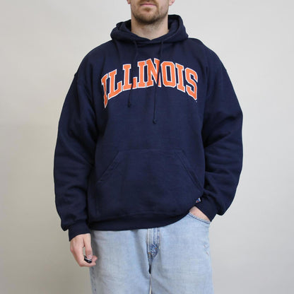 Navy vintage Russell hoodie XL
