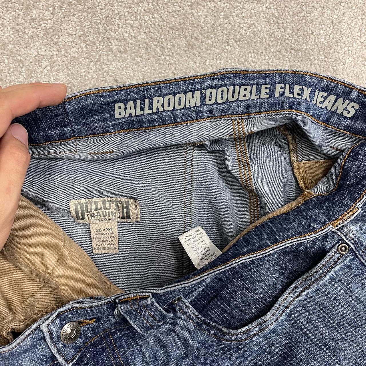 Duluth straight leg carpenter jeans y2k blue denim Ballroom Double Flex cargo pants