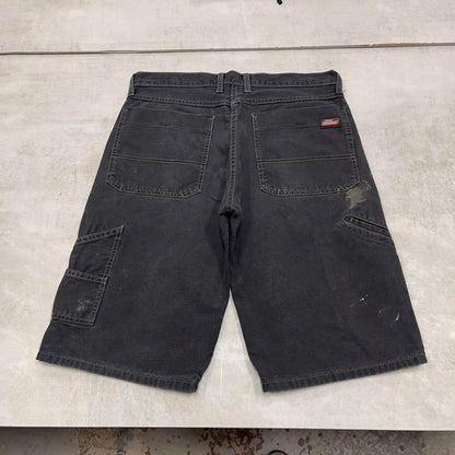 Mens black Dickies carpenter jorts W32