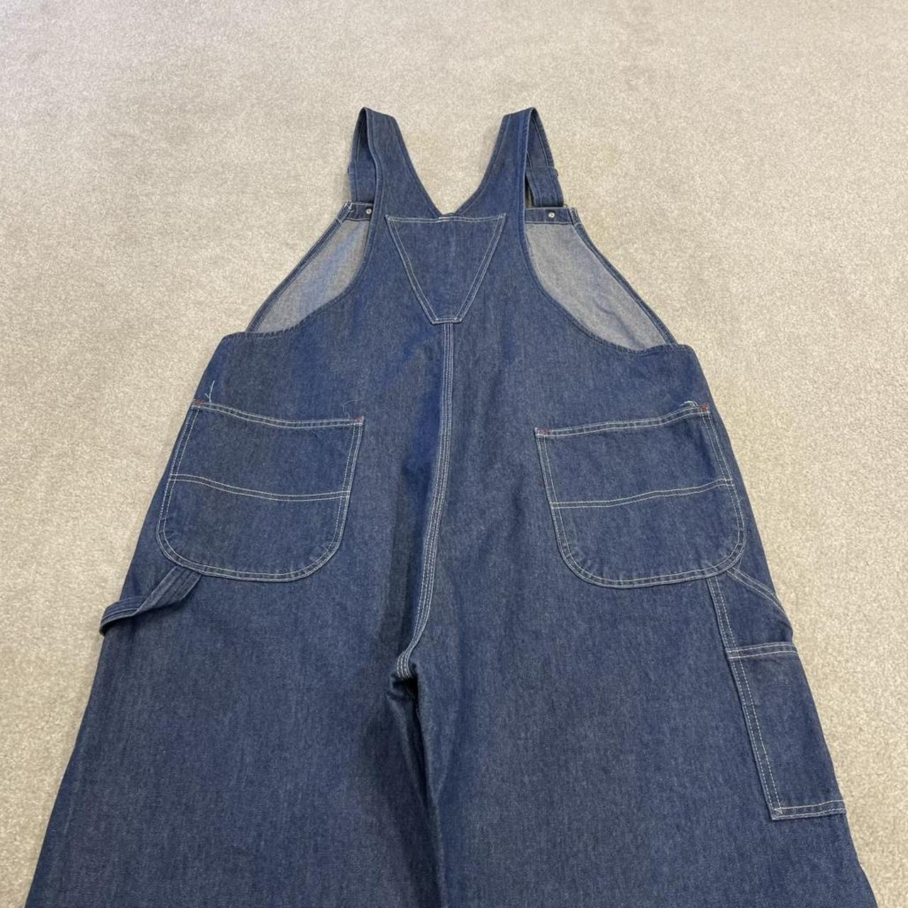 Vintage baggy dungarees denim overalls blue Red Kap workwear bib & brace utility