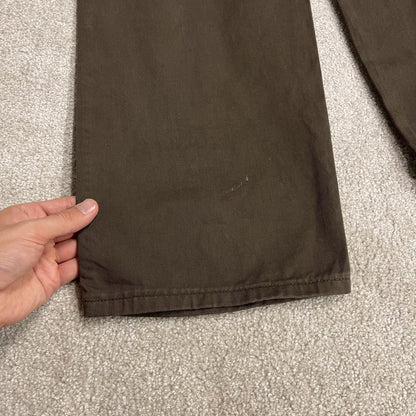 Wrangler baggy cargo pants y2k brown W34L32 Loose fit 100% cotton skater work pants