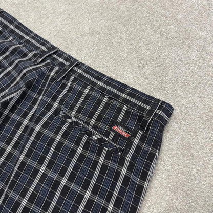 Dickies checkered chino shorts carpenter navy black Chino skater / surf shorts loose fit festival