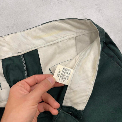 Baggy Dickies double knee carpenter pants W34L34 green 90s skate style loose leg cargos