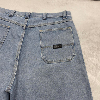 Baggy Wrangler carpenter jorts W36
