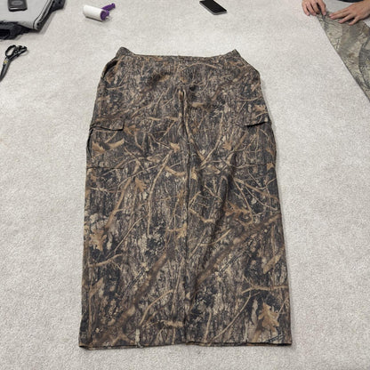 Vintage baggy camo cargo pants brown Loose leg True Timber camouflage Y2K hunting trousers