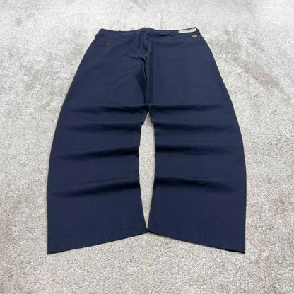 Navy Red Kap pants W34L31 loose y2k chino style skate trousers patch logo workwear