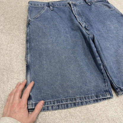 Y2k Wrangler carpenter shorts summer blue Loose 100% cotton jorts summer festival