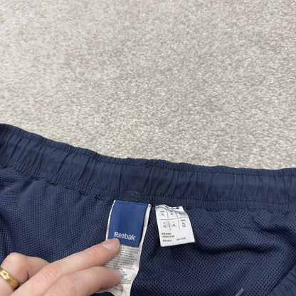 Baggy Y2K Reebok tracksuit bottoms navy XL Wide leg mesh lined track pants