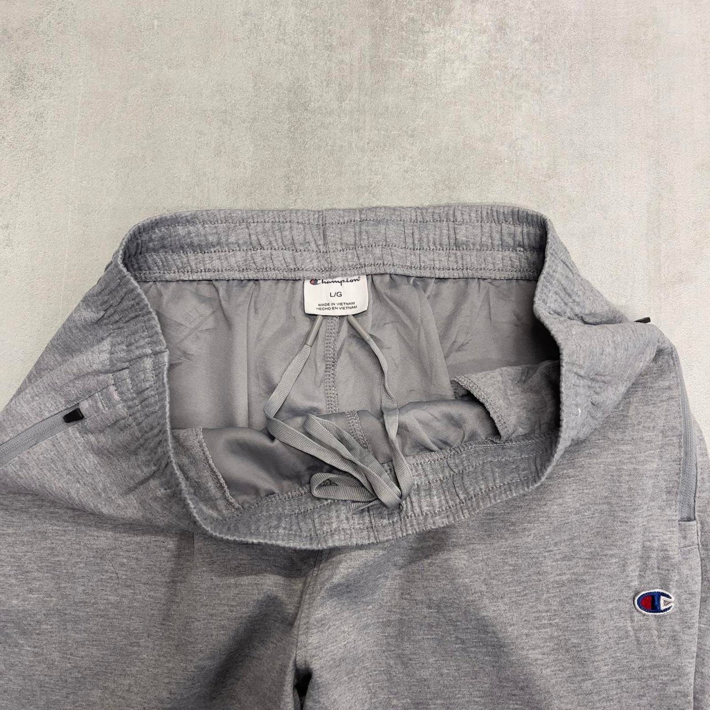 Y2k grey Champion joggers L