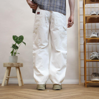 Wrangler carpenter jeans white y2k Loose straight utility workwear skate trousers