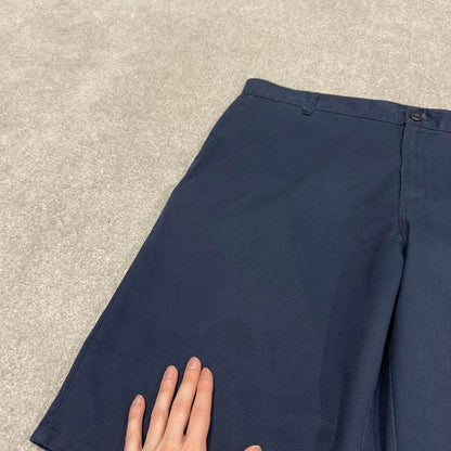 Y2k baggy Dickies shorts skater style navy Long wide leg chino summer festival shorts
