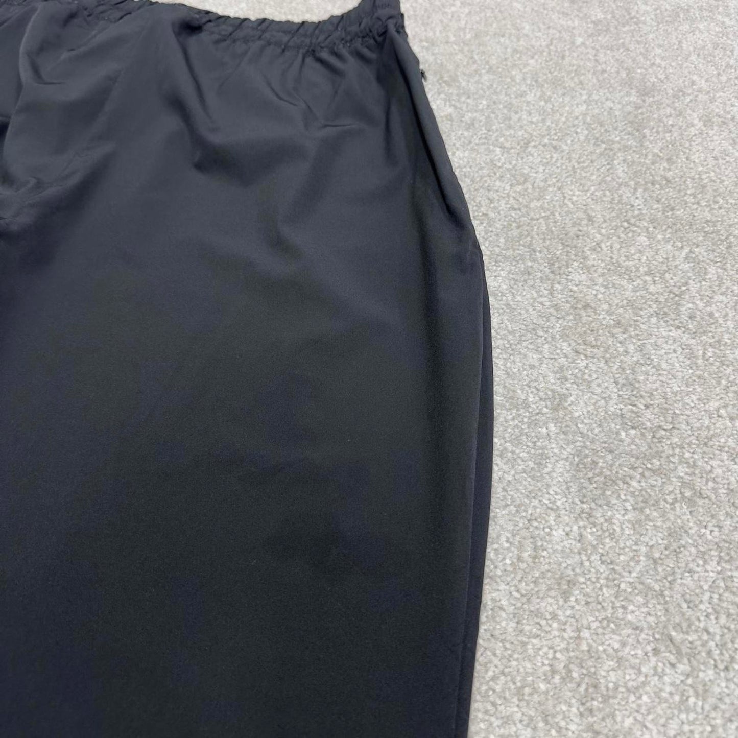 Black FILA trackies 16 loose y2k style joggers adjustable print logo track pants