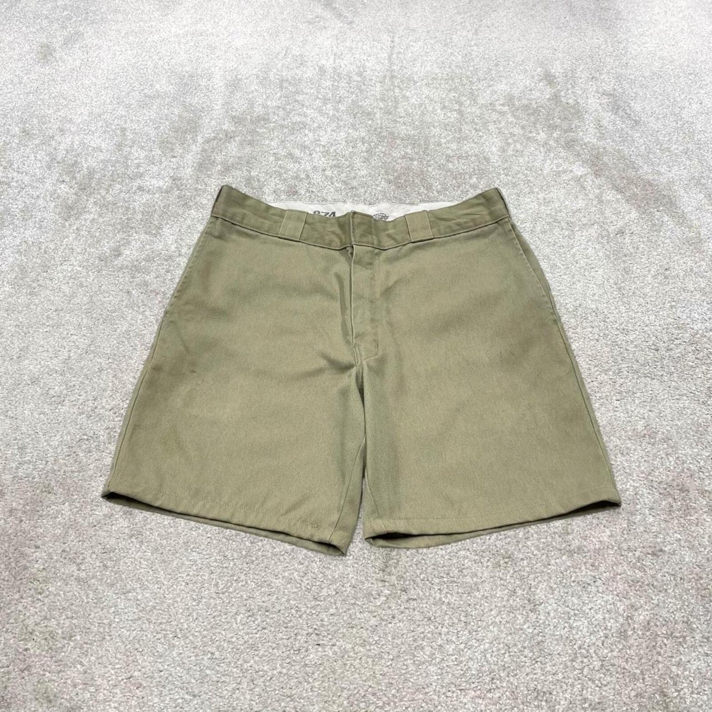 Y2k Dickies 874 chino shorts skater style beige W32 Original fit summer shorts