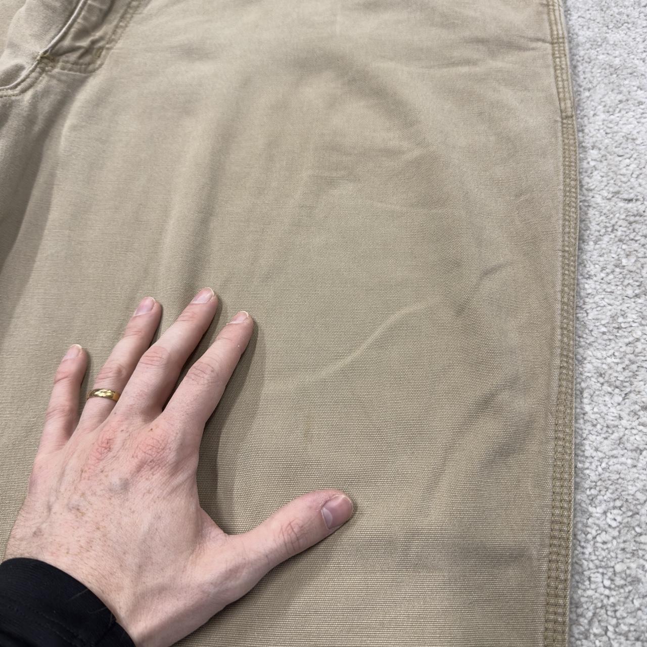 Carhartt carpenter pants y2k relaxed utility trousers tan Straight leg skater style workwear pants