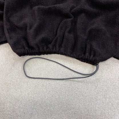 Burgundy Black Izod technical fleece M y2k style 1/4 zip autumn outdoors adjustable waist