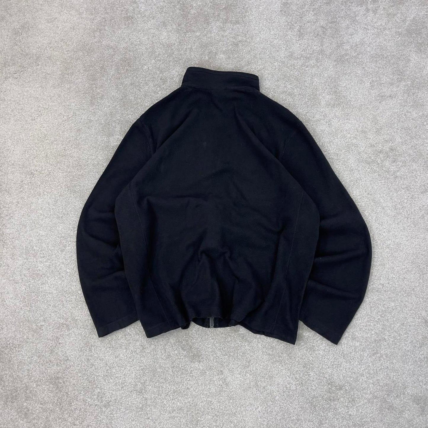 Black North Face technical fleece XL full zip up y2k 00s style autumn wear